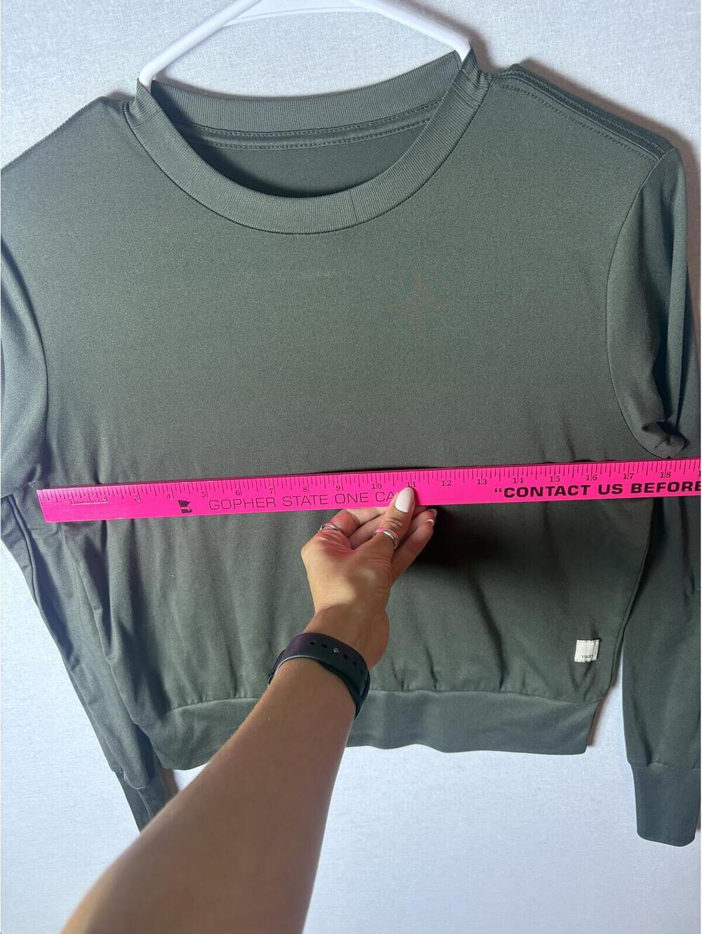 Vuori Daydream Crew Long Sleeve Size small Green - Picture 4 of 7
